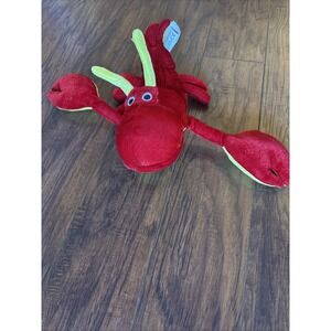 Kellytoy Red Lobster Plush Red Yellow 12" VERY RARE Stuffed Animal Toy